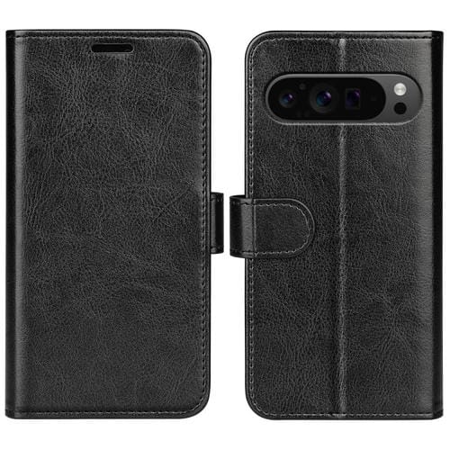 Funda de Cuero con Tapa Horizontal Textura R64 para Google Pixel 9 Pro Xl (Negra)