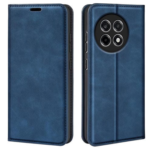 Funda de Cuero con Ventosa Magnética OnePlus Ace 5 Pro Retro-Skin (Azul Oscuro)