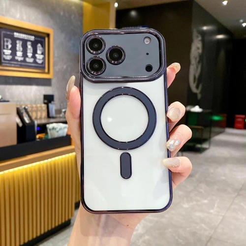 Funda de TPU Magsafe original de imitación para iPhone 17 Pro Max (negra)