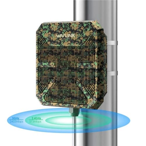 Repetidor WAVLINK WN573HP3 doble banda AX3000 para exteriores antena direccional 12 dBi (UE)