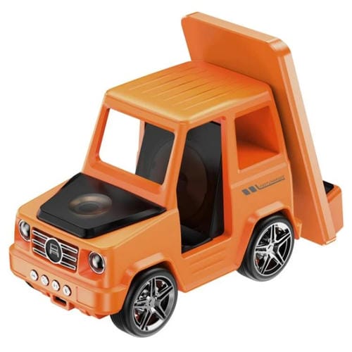 Altavoz Bluetooth G63 6 en 1 con Luz Ambiental Reloj y Cargador Inalámbrico 15 W (Naranja)