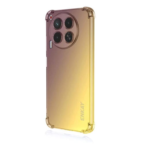 Funda TPU Enkay Hat-Prince Gradient Airbag para Tecno Camon 30 4G (Morado y Dorado)