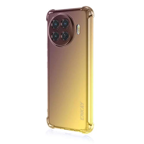 Funda TPU Enkay Hat-Prince Gradient Airbag para Tecno Spark 20 Pro+ 4G (Morado y Dorado)