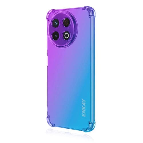 Funda TPU Enkay Hat-Prince Gradient Airbag para Tecno Spark 30C 4G (Morado y Azul)