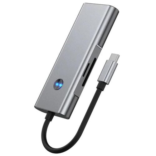 Adaptador Hub USB 3.0 Tipo C 7 en 1 PD 100 W 4K HD para portátiles