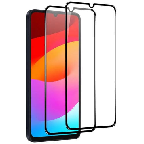 2 protectores de pantalla de vidrio templado con impresión de seda y pegamento completo NORTHJO A++ para Samsung Galaxy A07