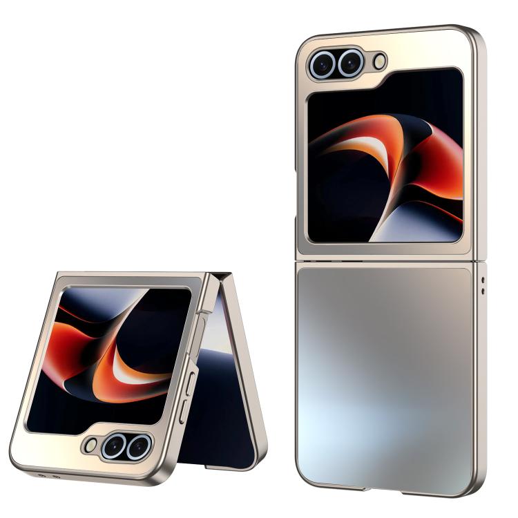 Funda plegable antigolpes con acabado esmerilado AG para Samsung Galaxy Z Flip6 5G (dorada)