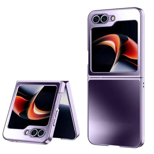 Funda plegable antigolpes con acabado mate AG para Samsung Galaxy Z Flip6 5G (morado)