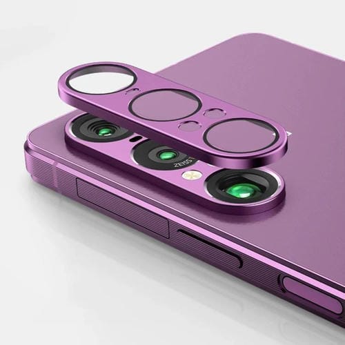 Anillo de lente metálico de cobertura completa Kalebol Eagle Eye de una pieza para Sony Xperia 1 VII (morado)