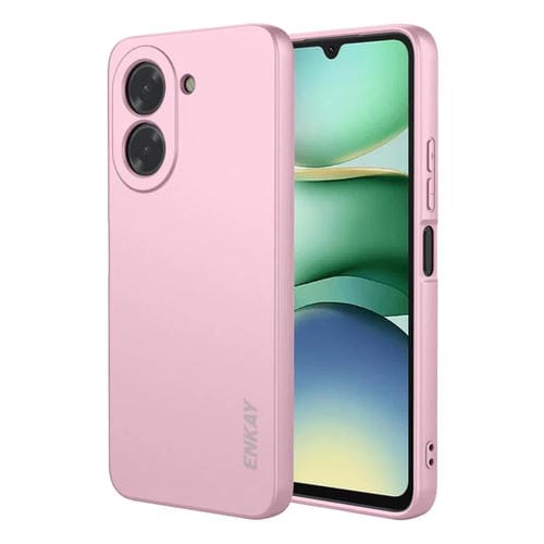 Funda ENKAY de silicona líquida suave y a prueba de golpes para Redmi A5 4G (171 mm) (rosa)
