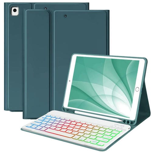 Funda magnética con teclado Bluetooth para iPad Pro 11 (2021/2022) (verde noche oscuro)