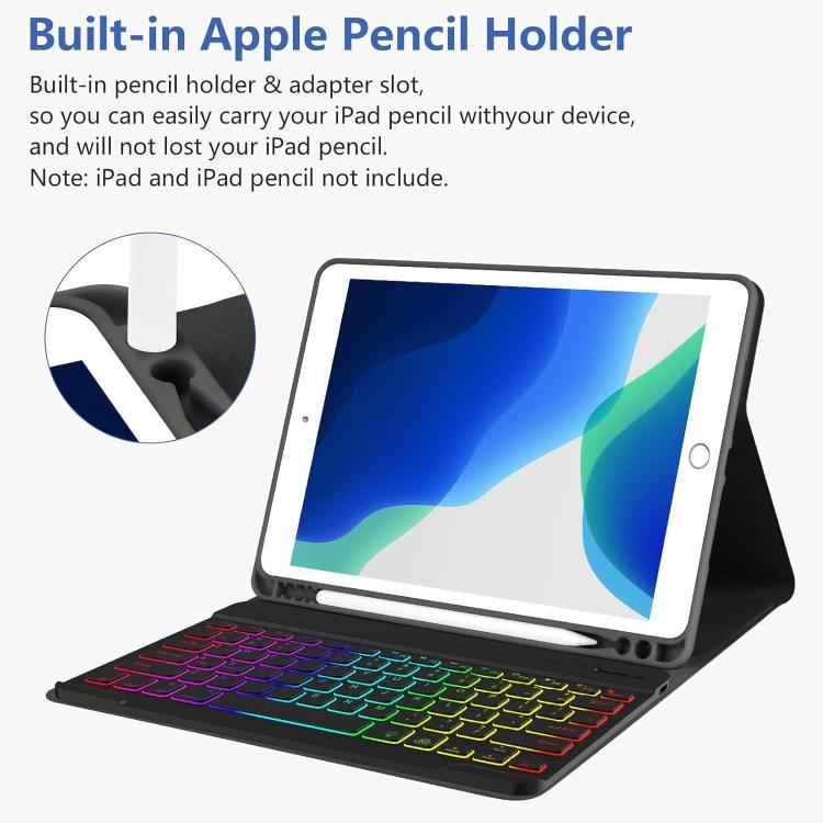 Funda magnética con teclado Bluetooth para iPad Air 11 (2024/2025) (rojo begonia)
