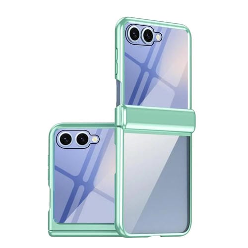 Funda plegable antigolpes para Samsung Galaxy Z Flip7 FE 5G Cold Ice (verde)