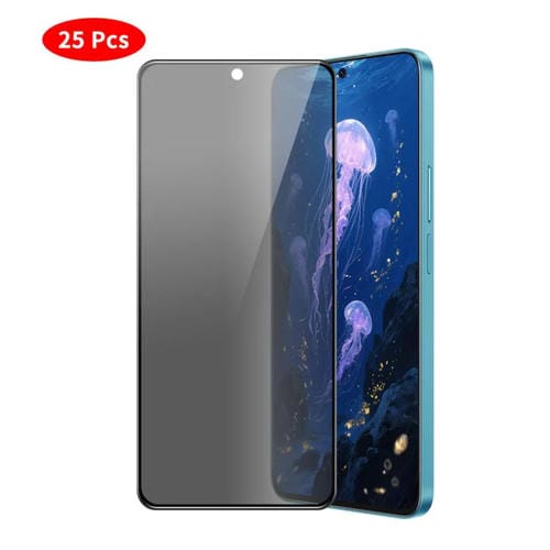 JUNSUNMAY - 25 pelĂculas de vidrio templado con impresiĂłn de seda y cobertura total para Samsung Galaxy A55 5G