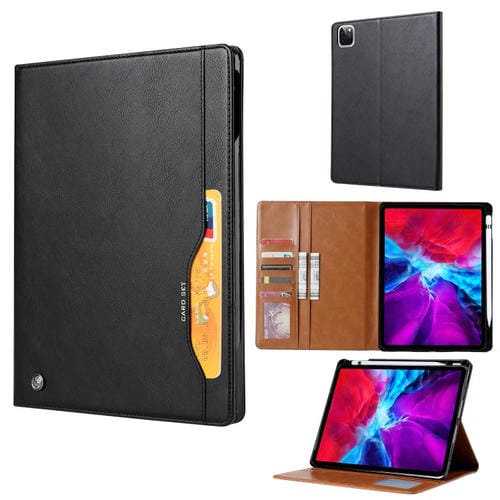 Funda para iPad Pro 11 (2020) Cuero Horizontal con Marco de Foto, Soporte, Tragamonedas y Cartera (Negro)