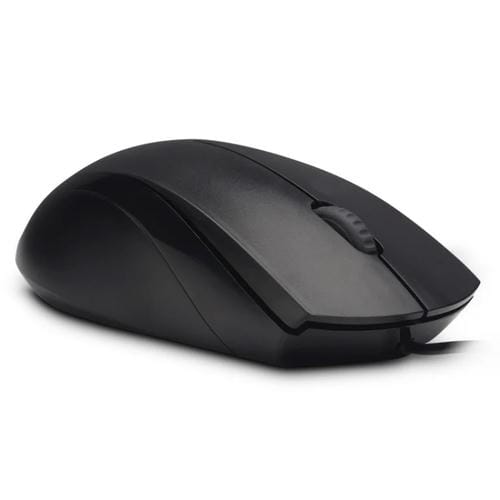 Mouse Racoo N1600 1000 DPI 3 teclas Silent oficina negocio cable 1.5 m (Negro)