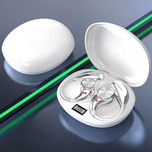 Auriculares Bluetooth Ows con Orejas Colgantes Abiertos y Cómodos (Blancos)
