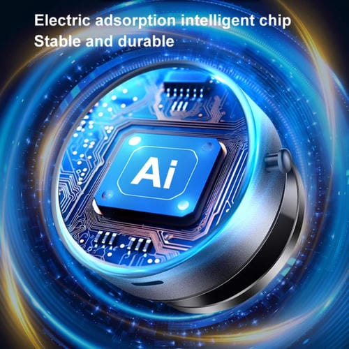 Soporte Magnético Giratorio para Teléfono de Coche Aimite M12 con Ventosa al Vacío y Soporte Magnético Fuerte (Negro)