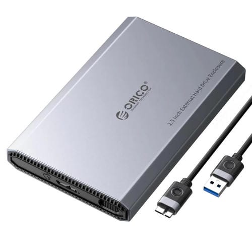 Estuche para Disco Duro Móvil Orico DD25 USB 3.1 5 Gbps 2,5 Pulgadas Estado Sólido y Mecánico Externo SATA Universal