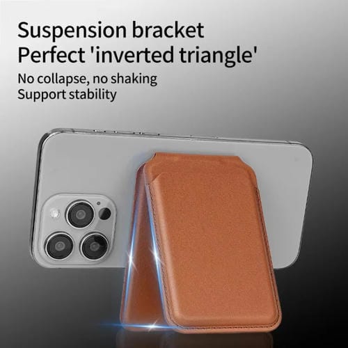 Billetera Tarjetero Magsafe para iPhone 16/15/14/13 Series con Soporte Ajustable (Gris)