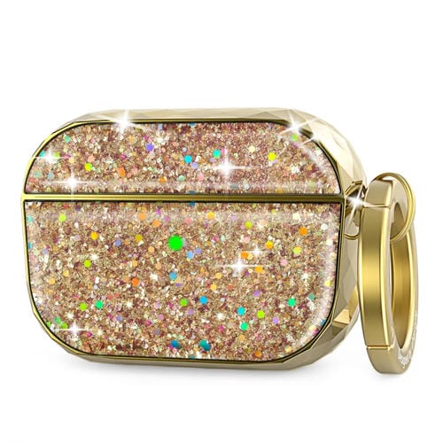 Funda Protectora Rígida Dividida Para Auriculares Inalámbricos Airpods Pro Ahastyle Pt119 (Dorada)