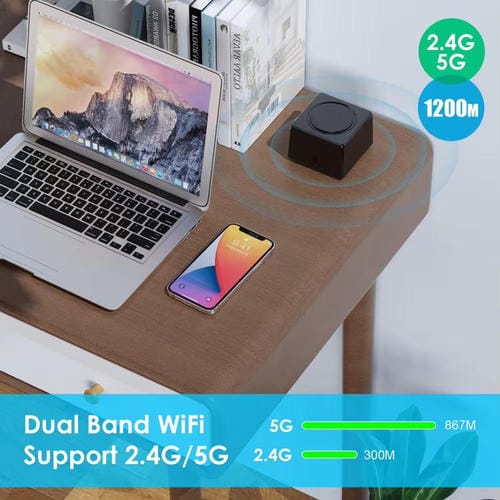 Amplificador de Señal de Enrutador WIFI de Malla Doble Banda Urant USM16 1200 Mbps con 3 Puertos Gigabit Ethernet (Blanco)