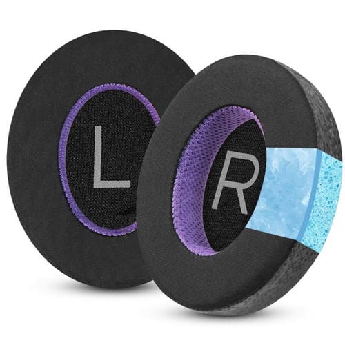 Almohadillas de Gel de Hielo para Auriculares Bose NC700 Funda Protectora Orejeras (Negro y Morado)