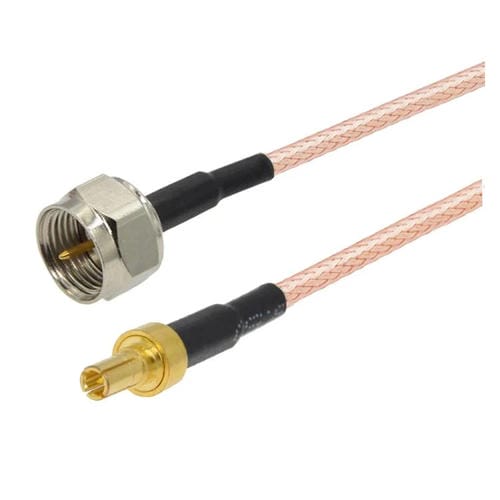Cable Coaxial RF 30 cm con Conector Macho F a Conector Macho CRC9 Cable Puente RG316