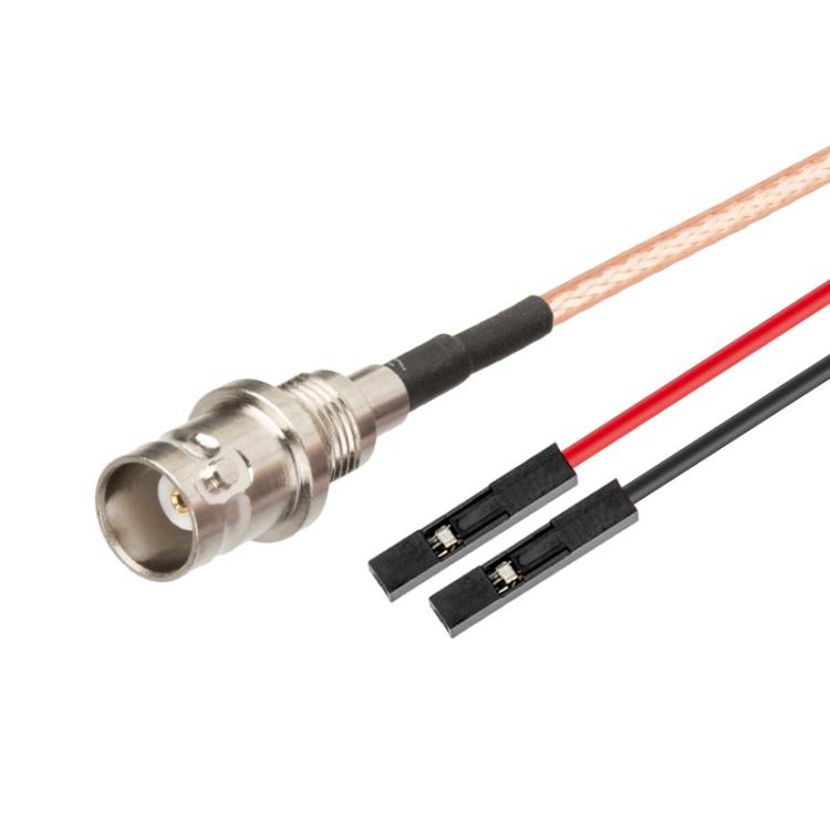 Cable Adaptador Extensión Prueba RF BNC Hembra a Doble Dupont Hembra RG316 0,3 m