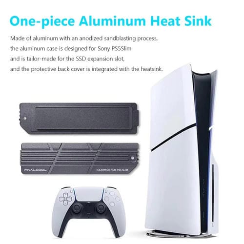 Integrierter Aluminiumlegierungskühler PS5 Slim Pro Finalcool M.2 2280 NVMe SSD (Silber)