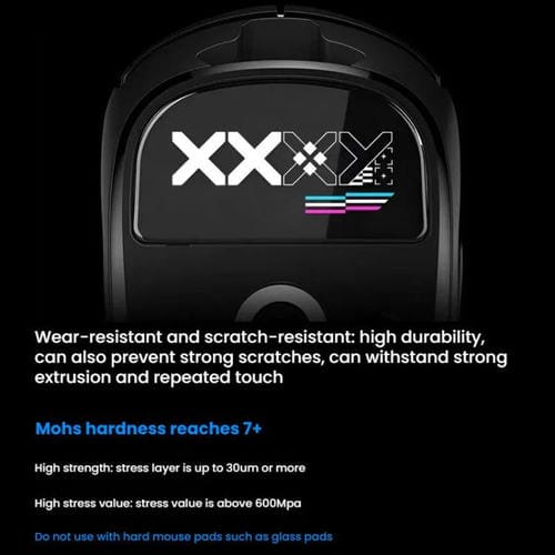 Pegatinas Antideslizantes Logitech GPW para Pies de Ratón de Cristal (Impresas en Negro)