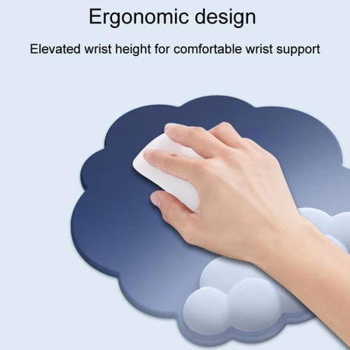 Juego de 3 Alfombrillas de Ratón de Silicona con Memoria de Espuma Modelo 11 (Degradado en Tonos Nublados)