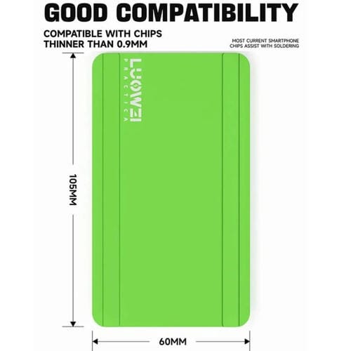 Base Luowei + Almofada de Malha de Estanho CPU Chip Mesa Magnética Almofada de Silicone (Cinza)