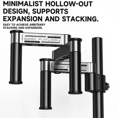 Microscopio Luowei GK01 Braccio Corto 32mm con Braccio Oscillante in Metallo Universale Sollevamento Impilabile a 360° Supporto Fisso Riparazione Ispezione Un Solo Braccio