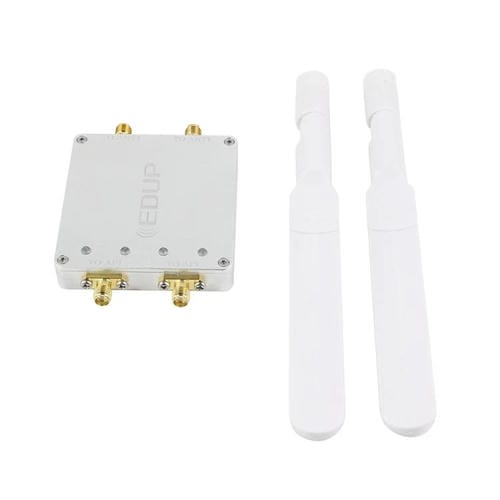 Amplificador de Señal WIFI Edup EP-AB023 2.4G+2.4G con Control Remoto y Doble Canal 4W