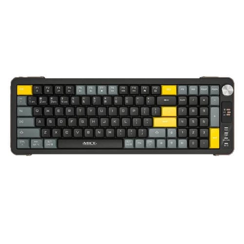 Teclado inalámbrico IMICE AN-800 Bluetooth modo dual estructura de tijera (Negro, Gris y Naranja)