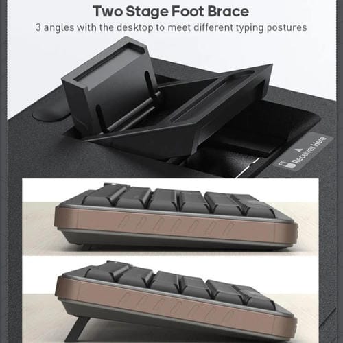 Teclado inalámbrico IMICE AN-800 Bluetooth modo dual estructura de tijera (Blanco)