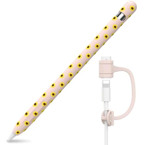 For Apple Pencil 1 AhaStyle PT93-SF Lightweight Skin-Friendly Silicone Protective Case(Pink)