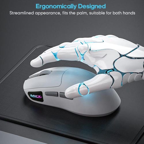 Ratón inalámbrico iMICE G900 6 teclas 12800 DPI recargable tres modos (Naranja)