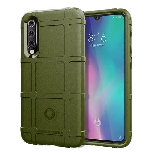 Resistente a Los Golpes Resistente Escudo de Cobertura Total Funda de Silicona Protectora para Xiaomi 9 Se (Verde del Ejército)