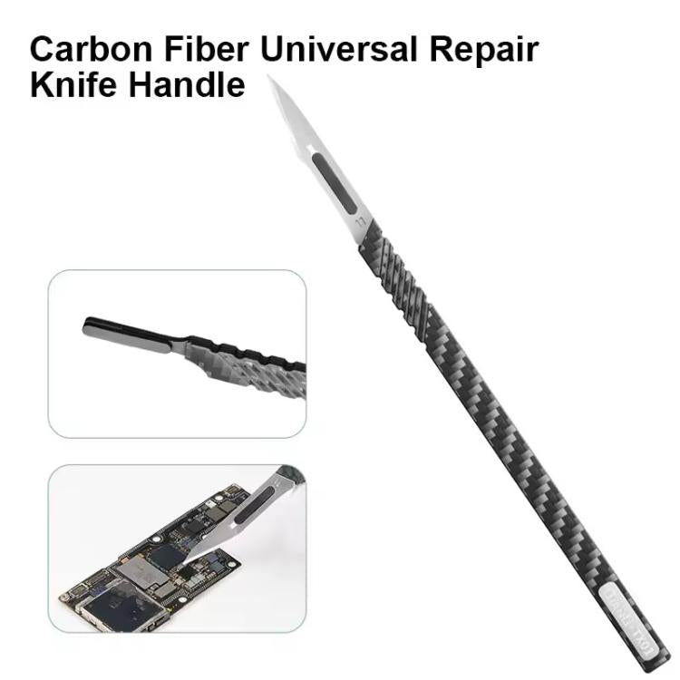 Mango cuchillo universal QianLi TX01 de fibra de carbono antiestático - MOVILSTORE