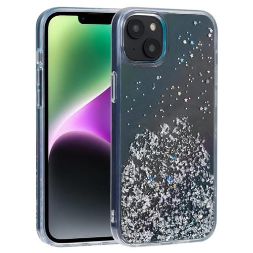 Para iPhone 15 Dfans Design Estuche para Teléfono Golden Diamond TPU + PC (Azul) - MOVILSTORE