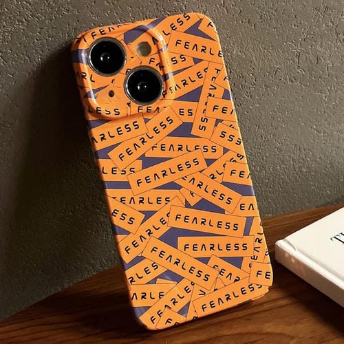 Para iPhone 15 Estuche para Teléfono con Orificio Preciso para PC con Patrón Pintado (Etiqueta Naranja) - MOVILSTORE