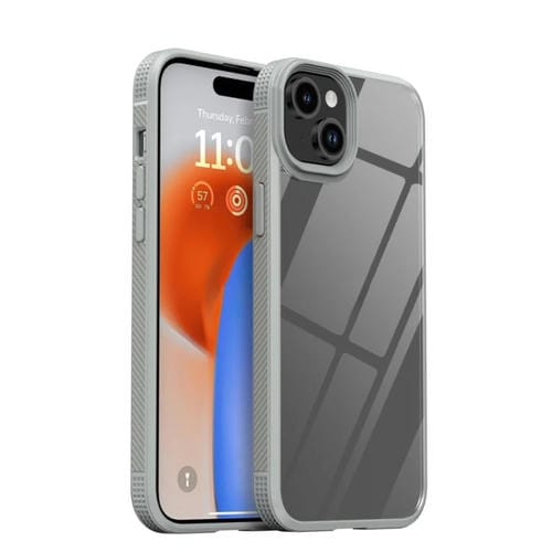Para iPhone 15 Ipaky Mg Series Funda Transparente para Teléfono PC + TPU (Gris) - MOVILSTORE
