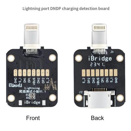 Plaque de détection DNDP Charge iBridge QianLi 8 broches