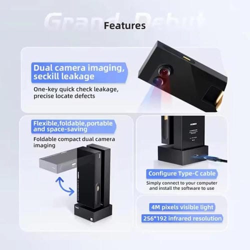 Termómetro de duplo espectro Câmara Térmica QianLi L256 iStele