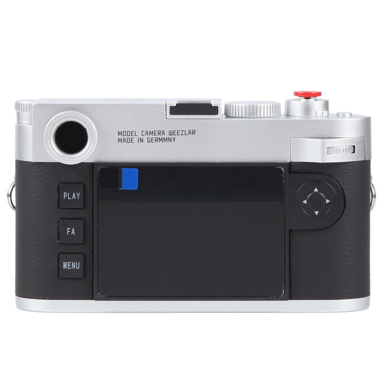 Accesorios de estudio fotográfico para cámara ficticia Leica M11 (plateados)