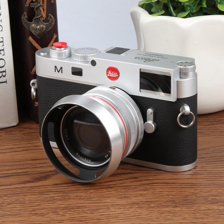 Accesorios de estudio fotográfico para cámara ficticia Leica M11 (plateados)