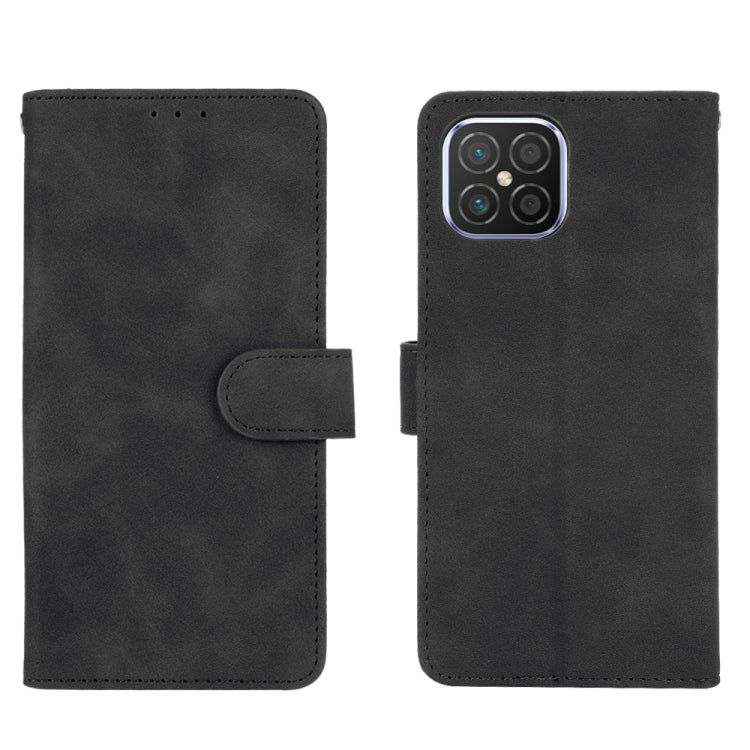 Para Huawei nova 8 SE, color sólido, sensación de piel, hebilla magnética, textura de pantorrilla con tapa horizontal, funda de cuero PU con soporte, ranuras para tarjetas y billetera