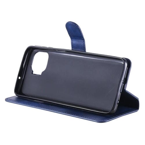 Para Motorola Moto G 5G Plus Classic Calf Texture PU + TPU Funda de cuero con tapa horizontal, con soporte, ranuras para tarjetas y billetera (azul)